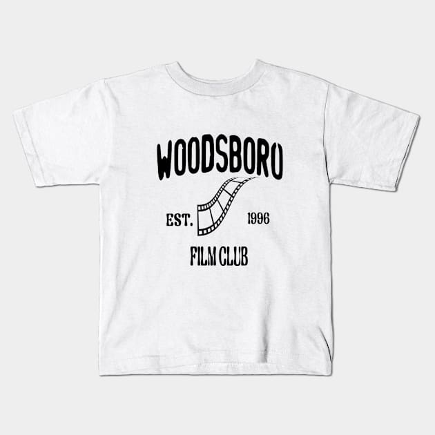 woodsboro film club Kids T-Shirt by lauranavasstore